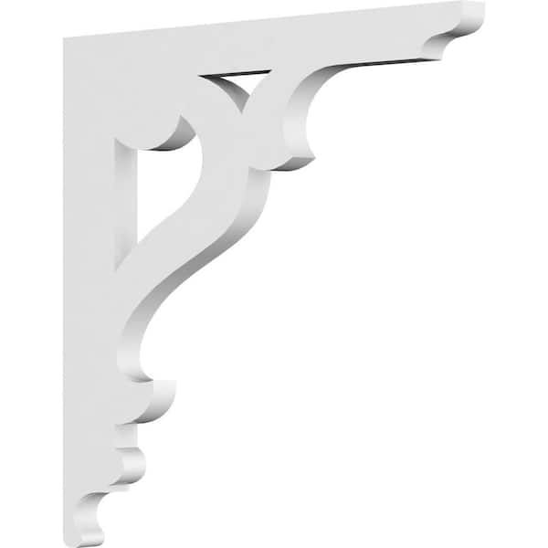 Ekena Millwork 5/8 in. W x 10 in. H x 10 in. D PVC Brontes Bracket