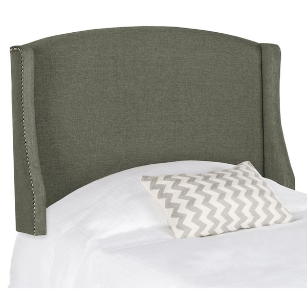 SAFAVIEH Austin Gray Twin Upholstered Headboard