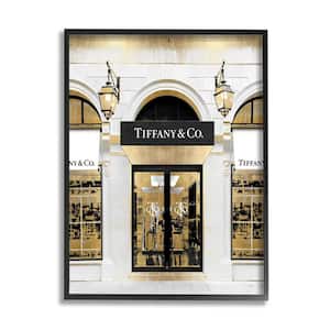 Designer Jewelry Storefront Glam Fashion Photography by Madeline Blake Framed Architecture Art Print 30 in. x 24 in.