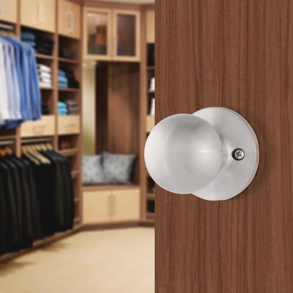 TOLEDO Avila Satin Stainless-Steel Passage Hall/Closet Lock Set