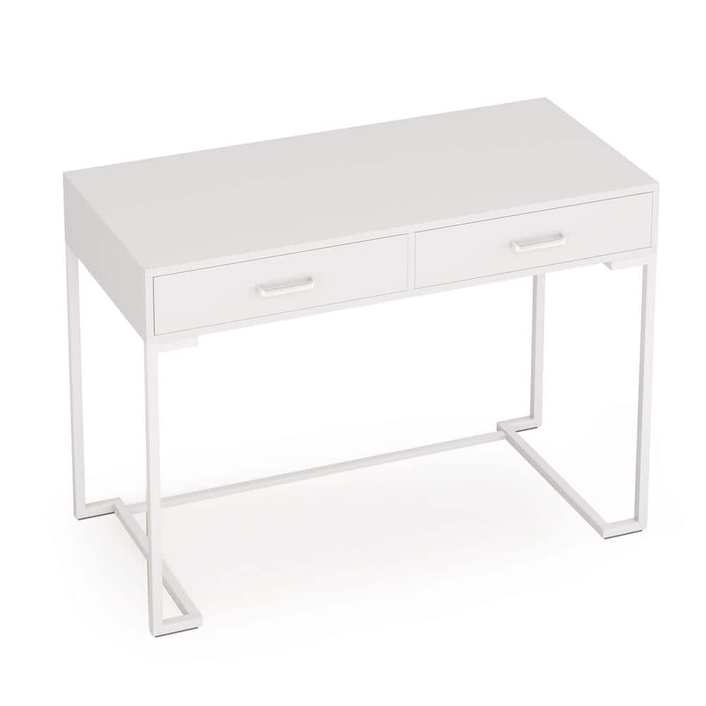 47 Inches White Writing Desk with 2 Drawers - On Sale - Bed Bath & Beyond -  35168117