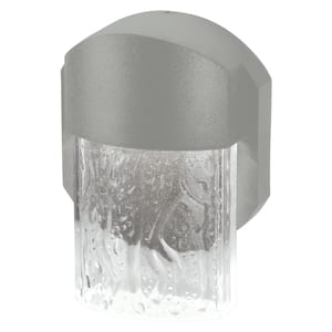 Mist Small 1-Light Satin LED Outdoor Wall Mount Sconce