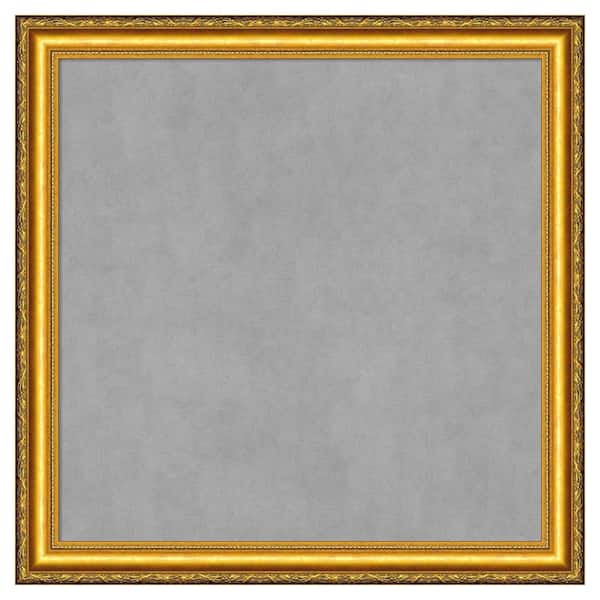 Amanti Art Colonial Embossed Gold 28 in. x 28 in. Framed Magnetic Board
