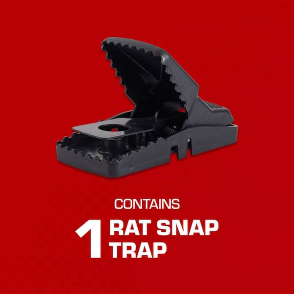 Rat Snap Trap, Reusable, Effectively Kill Rats, Ideal for Home and Farm Use, 1-Rat Size Trap
