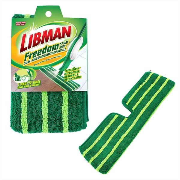 Libman Freedom Dual-Sided Microfiber Spray Mop Refill 1715 - The
