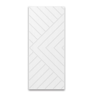 32 in. x 80 in. Hollow Core White Stained Composite MDF Interior Door Slab