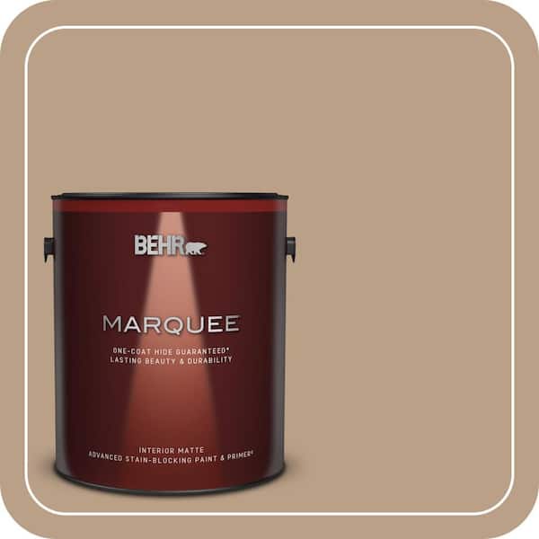 BEHR MARQUEE 1 gal. #ICC-52 Cup of Cocoa Matte Interior Paint & Primer