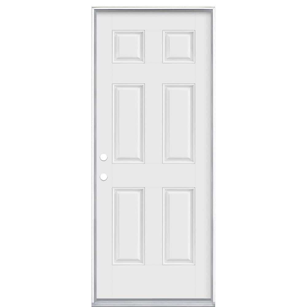 Six Panel Fiberglass Exterior Door - Sunnyclan