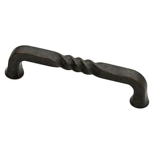 Iron Craft 4 in. (102 mm) Traditional Statuary Bronze Cabinet Drawer Pull