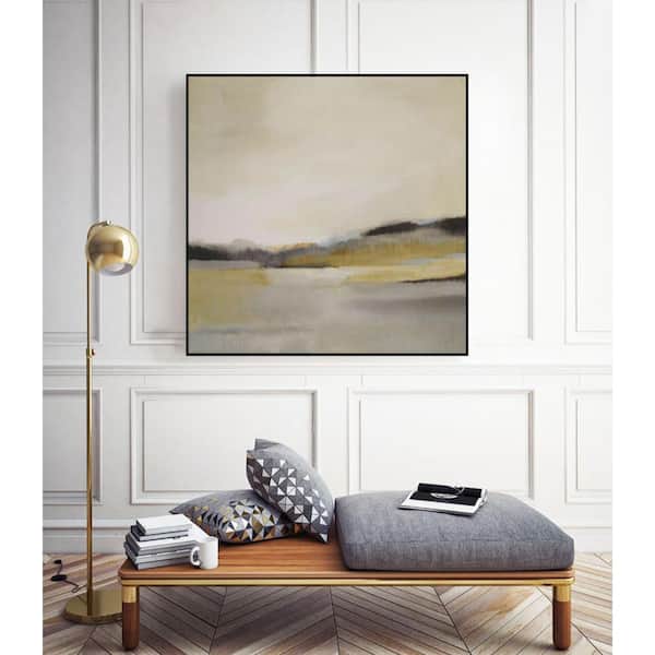 Unbranded - 30 in. x 30 in. "Morning Beach" by Alison Jerry Framed Wall Art