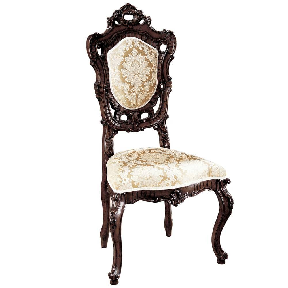 Design Toscano Toulon French Rococo Walnut Mahogany Arm Chair AF1560 - The  Home Depot