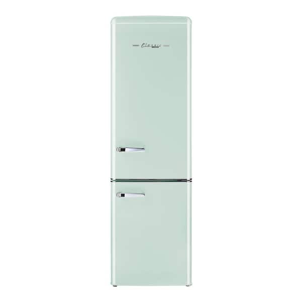 Unique Appliances Off-Grid Classic Retro 21.6 in. 10 cu. ft. 275L Retro Solar DC Bottom Freezer Refrigerator in Summer Mint Green