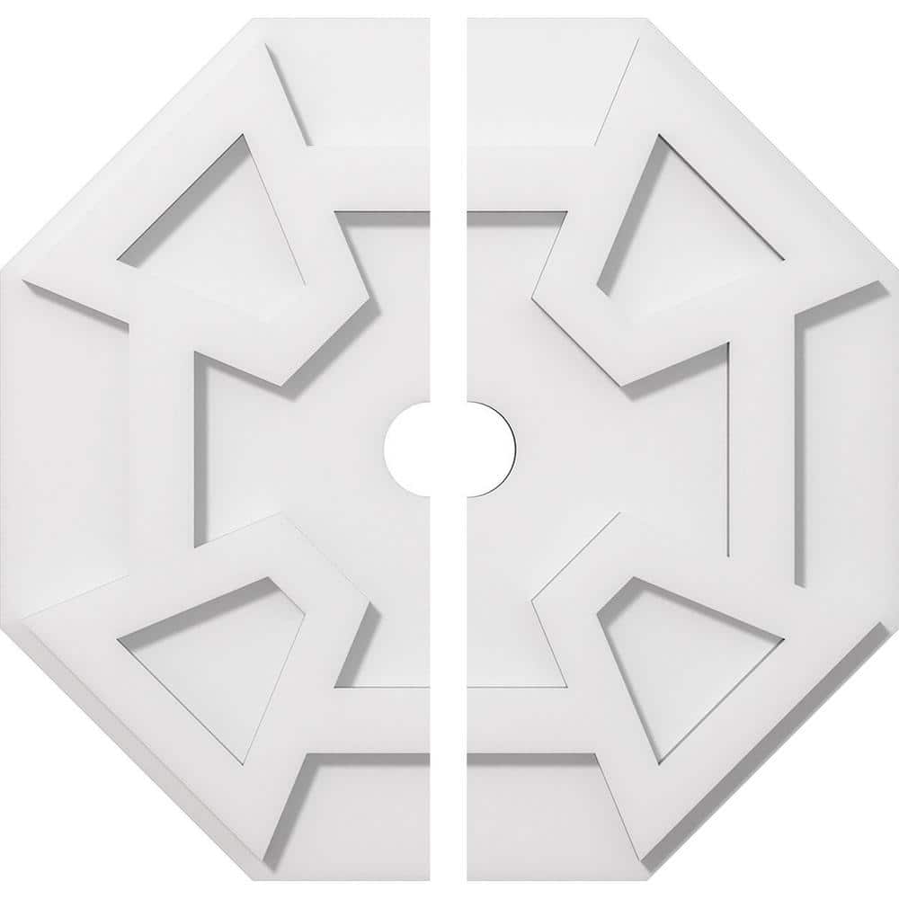 1 in. P X 6-1/4 in. C X 18 in. OD X 2 in. ID Logan Architectural Grade PVC Contemporary Ceiling Medallion, Two Piece price history on PriceWatchPro