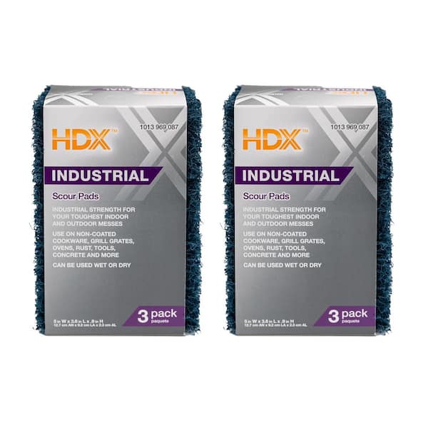 Industrial Strength Scouring Pads (6-Pack)