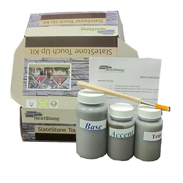 Slatestone Onyx 2.5 in. x 4.5 in. Interior/Exterior Faux Stone Touch Up Paint Kit