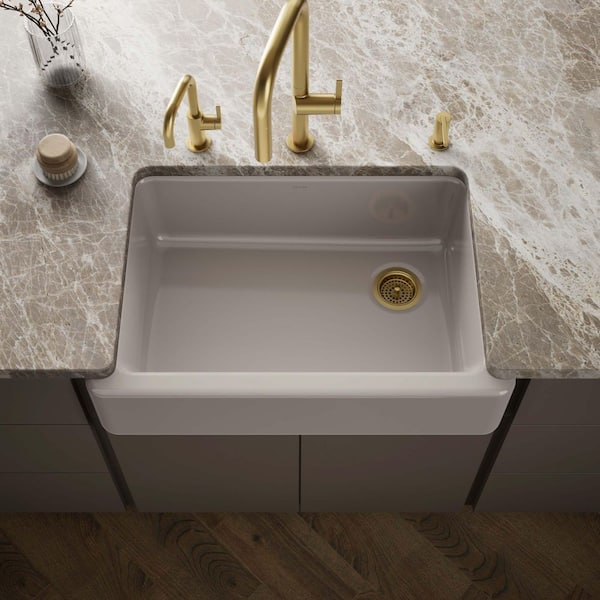 Whitehaven 32.75 in. Undermount Cast Iron Single-Bowl Farmhouse Kitchen Sink