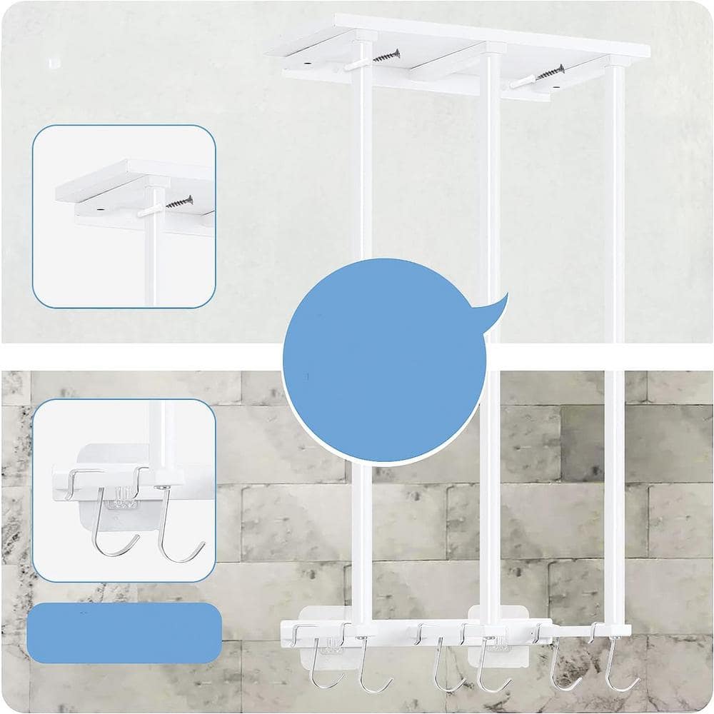 IBosins Towel Rack for Hot Tub Bathroom Towel Holder with 8 Hooks Towel  Hanger Wall Mounted for Robes, Clothes, Towels - Hot Tub Accessories Outdoor
