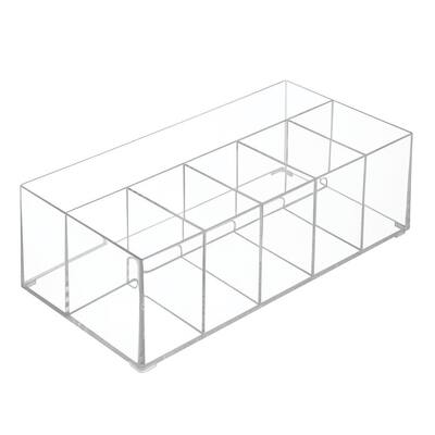 WAKISA Clear Bathroom Organizers & Refrigerator Organizer Bins