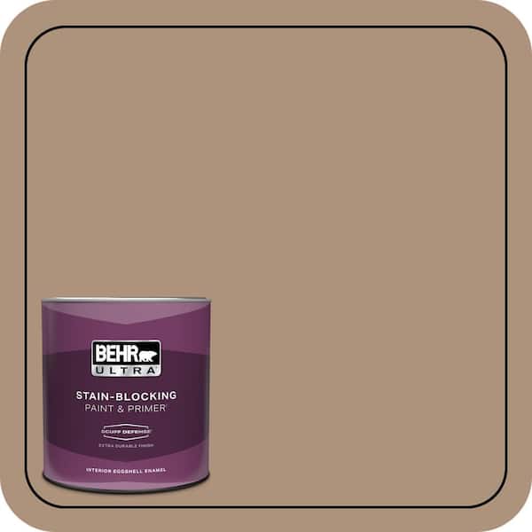 BEHR ULTRA 1 qt. #PPU4-04 Soft Chamois Extra Durable Eggshell Enamel Interior Paint & Primer