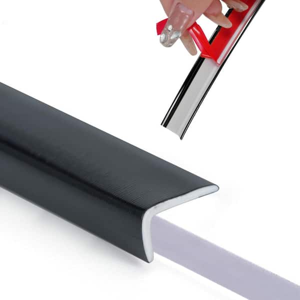 20FT Peel and Stick Vinyl Corner Trim, L-Shape Outside Corner Molding, Self Adhesive Edge Trim for Tile, Stairs and Furn