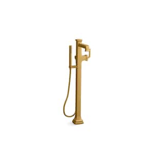 Riff Single-Handle Claw Foot Tub Faucet with Handshower in Vibrant Brushed Moderne Brass