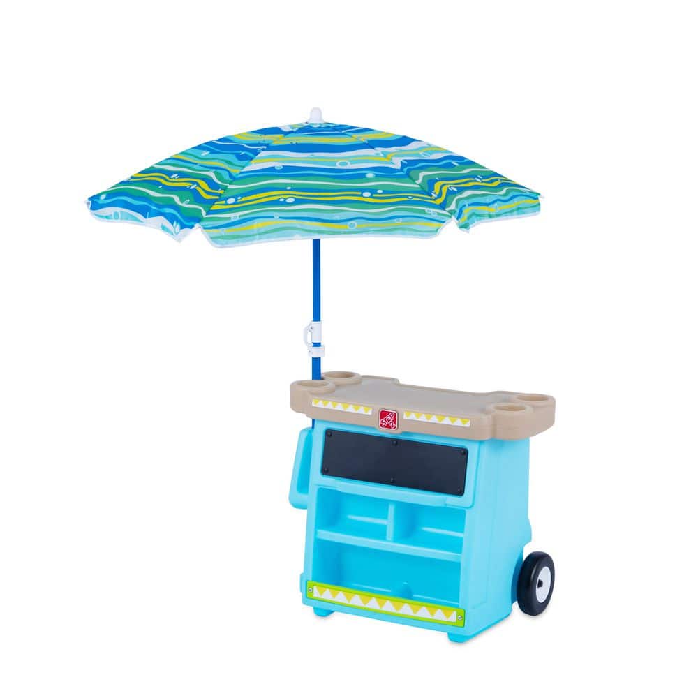 Step2 Kids Lemonade Stand with Umbrella and Durable, Easy to Clean Construction