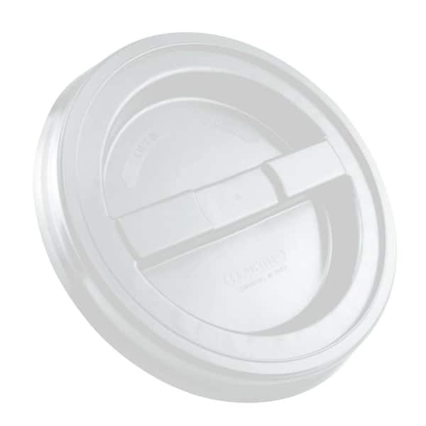 White 5 Gal. Screw Top Lid LD5GRLWH006 - The Home Depot