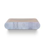 kitten Cat Scratcher Cardboard Lounge Bed Bone Shape Design Recyclable Corrugated Scratching Pad Reversible Grey