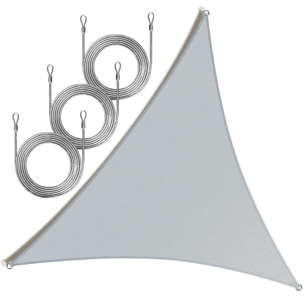 28 ft. x 28 ft. x 28 ft. Triangle Sun Shade Sail with Rope-Gray price history on PriceWatchPro