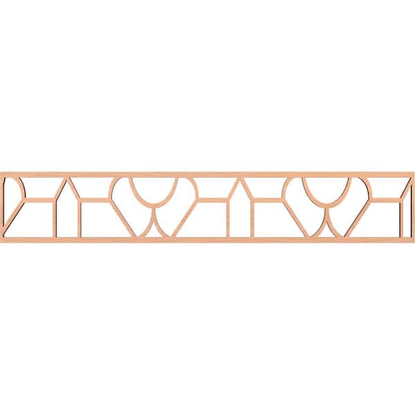 Ekena Millwork Whitechapel Fretwork 0.375 in. D x 46.625 in. W x 8 in. L Alder Wood Panel Moulding
