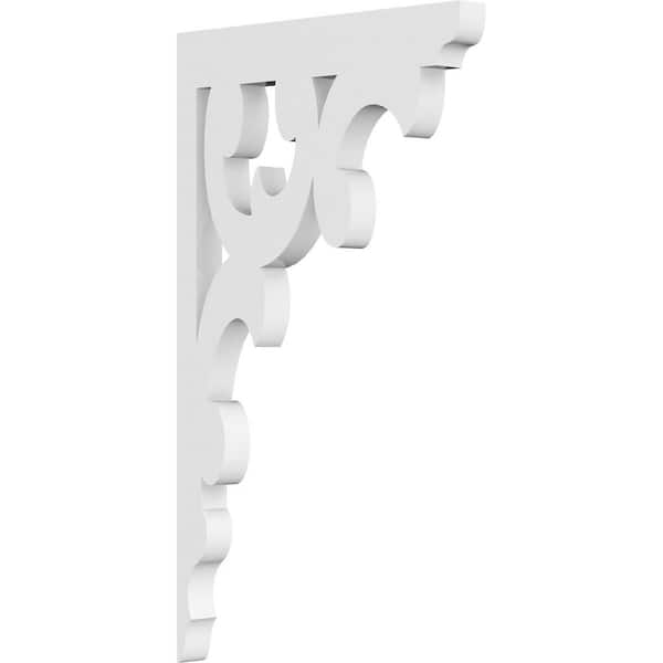 Ekena Millwork 5/8 in. W x 11 in. H x 6-1/2 in. D PVC Vienna Bracket