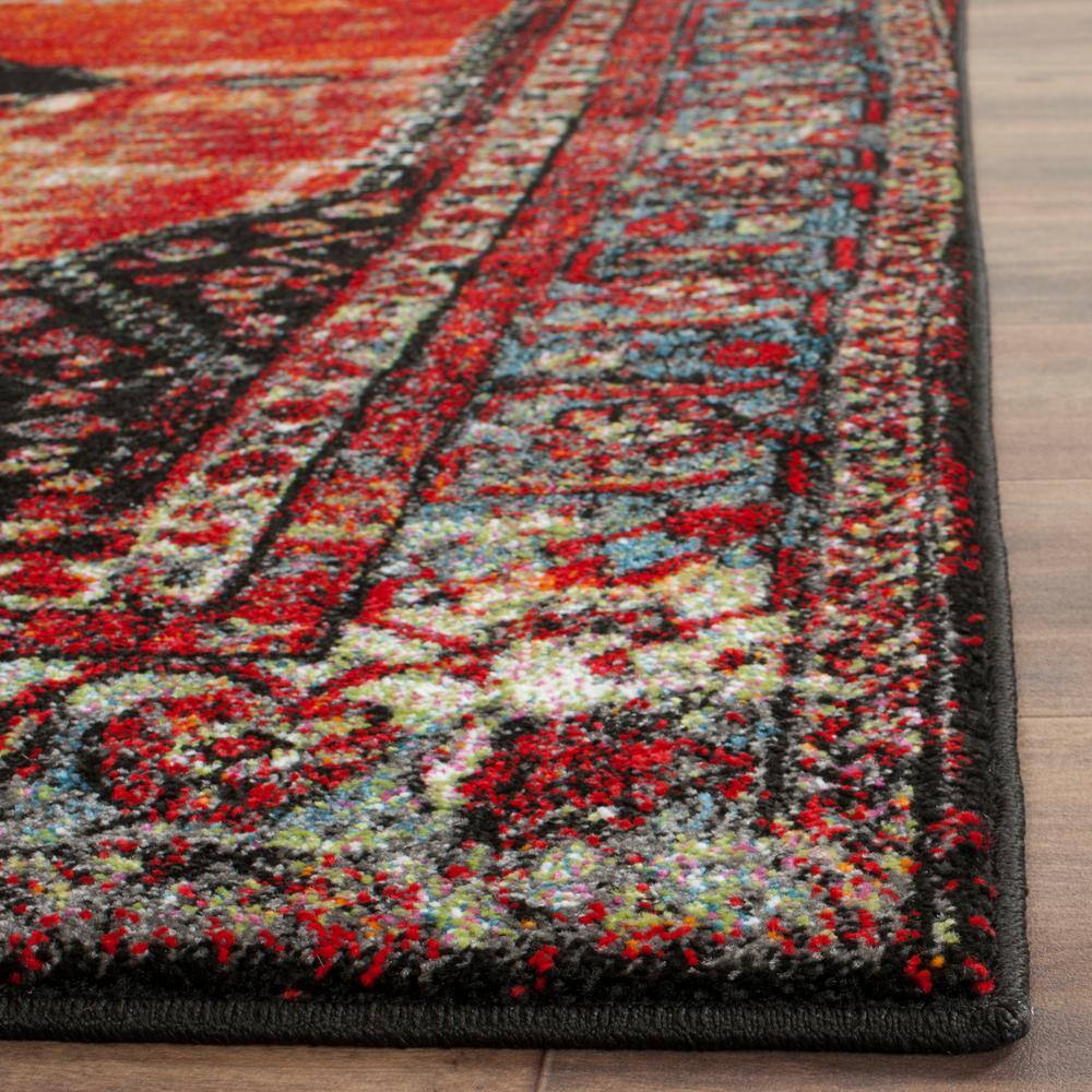 Antique Patina Multicolor Floral Synthetic Area Rug, 5'3" x 7'6"