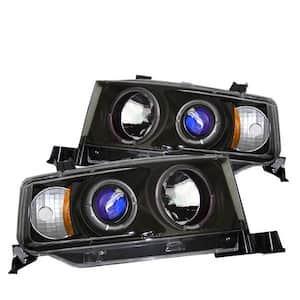Scion XB 03-07 Projector Headlights - LED Halo - Black - High H1 (Included) - Low 9006 (Included)