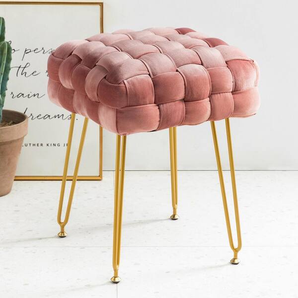 pink bench stool