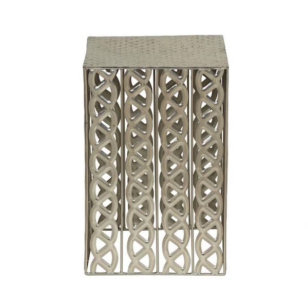 Noble House Donnellon Antique Nickel Side Table