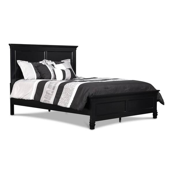 NEW CLASSIC HOME FURNISHINGS Tamarack Black Wood Frame California King Panel Bed 02044B200