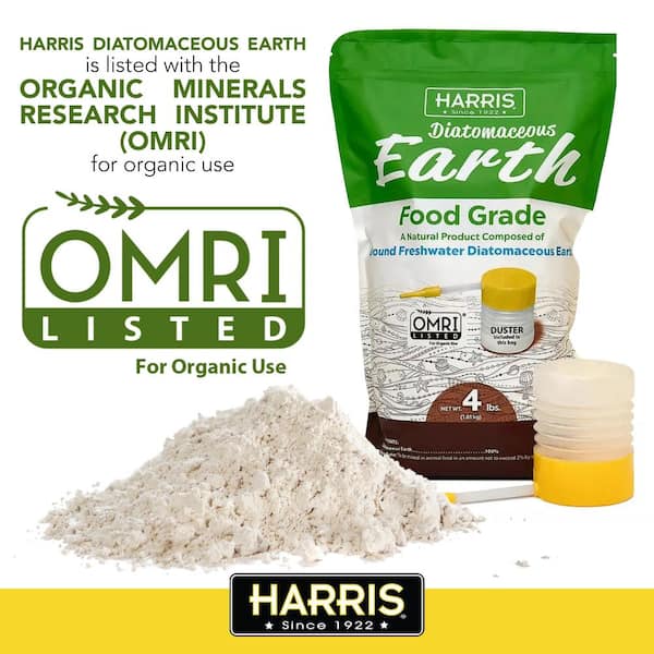 Harris Food Grade Organic Powder Diatomaceous Earth 4 lb