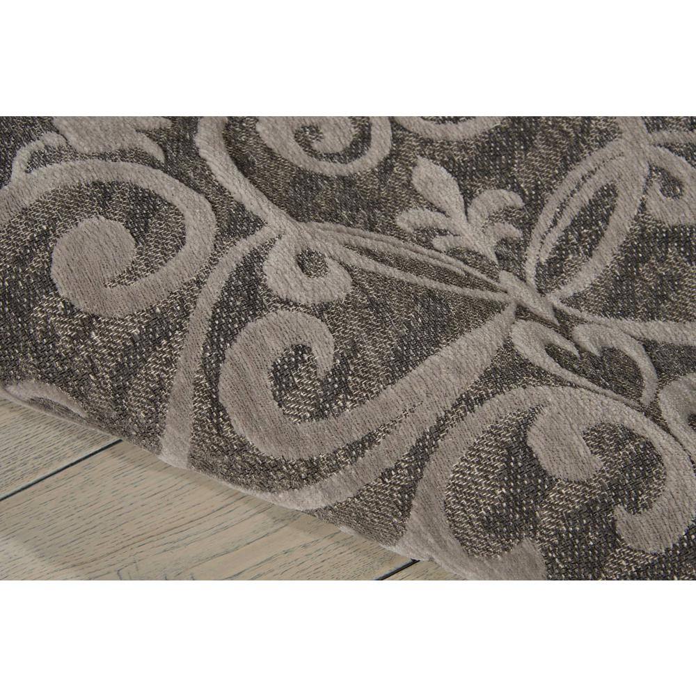 Gray Chenille and Wool Rectangular Area Rug 2'3" x 3'9"