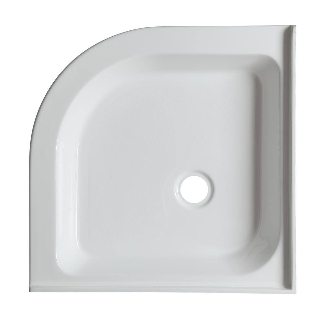 Randi 36'' White Acrylic Double Threshold Shower Base