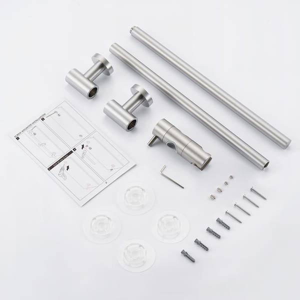 KES 30 in. Drill-free Wall Mount Shower Slide Bar with
