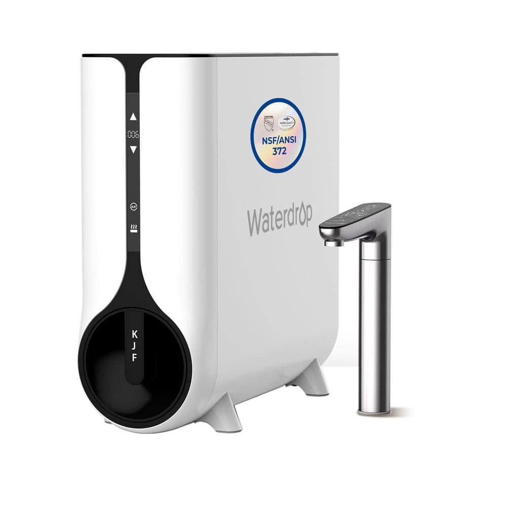 Waterdrop K6 5-Stage Under-Sink Reverse Osmosis Instant Hot Water Filter Dispenser with 600GPD Membrane with Smart Screen Faucet