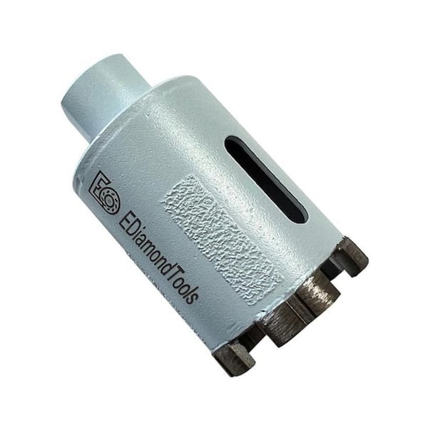 2 in. High Performance Diamond Core Bit for Granite, Quartz, and Concrete, 2.4 in. Drilling Depth, 5/8 in.-11 Ar