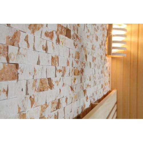 Westlake 3-Person Traditional Sauna with Cultured Stone and Hardwood