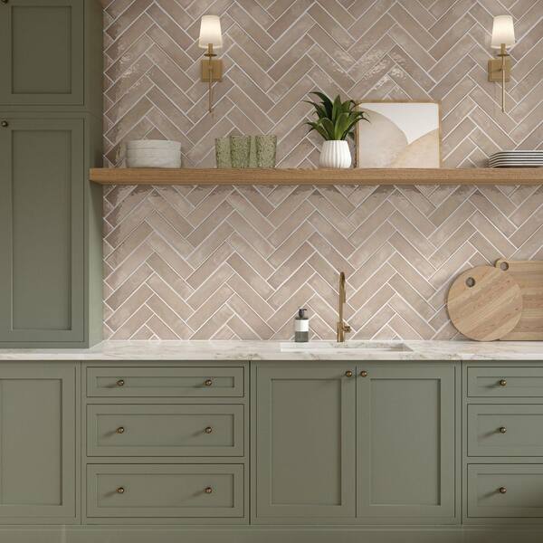 ⑭ a-ya   様  ♡foresttile♡beige Bedrosians Makoto Tatami Beige 10-in x 11-in Matte Porcelain
