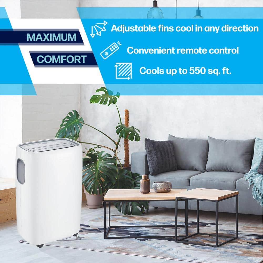 Arctic Wind 14000 BTU White Portable Air Conditioner with Sleep Mode
