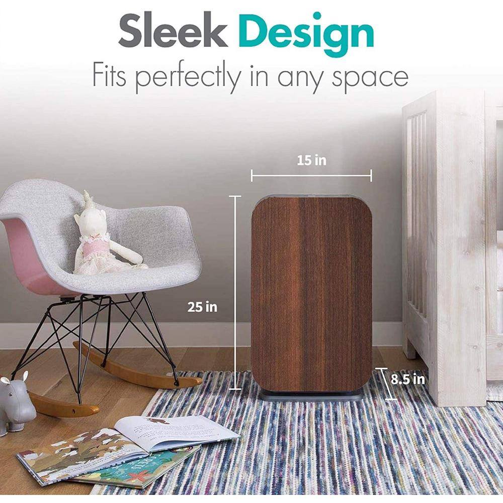 Oak Tower HEPA Air Purifier with Carry Handle