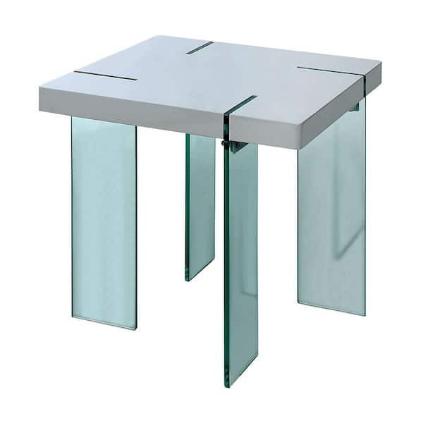 Thorold End Table In White Finish