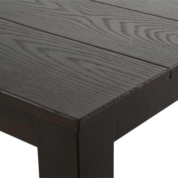 Mondawe Rectangular Composite Outdoor Dining Table Woodgrain Mondawe Rectangular Composite Outdoor Dining Table Woodgrain