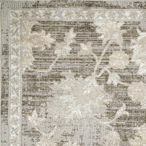 Momentum 2 ft. X 3 ft. 11 in. Grey/Taupe/Ivory Oriental Indoor/Outdoor Area Rug