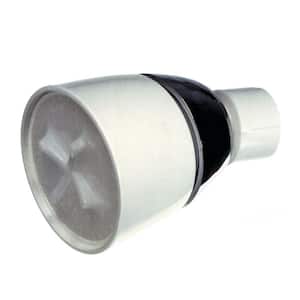 1-Spray 2 in. Single Ceiling Mount Fixed Shower Head in White